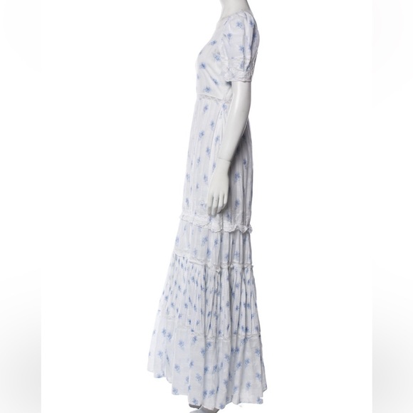 LoveShackFancy Floral Print Long Dress - Picture 2 of 3